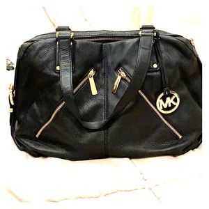 Michael Kors black and gold bag